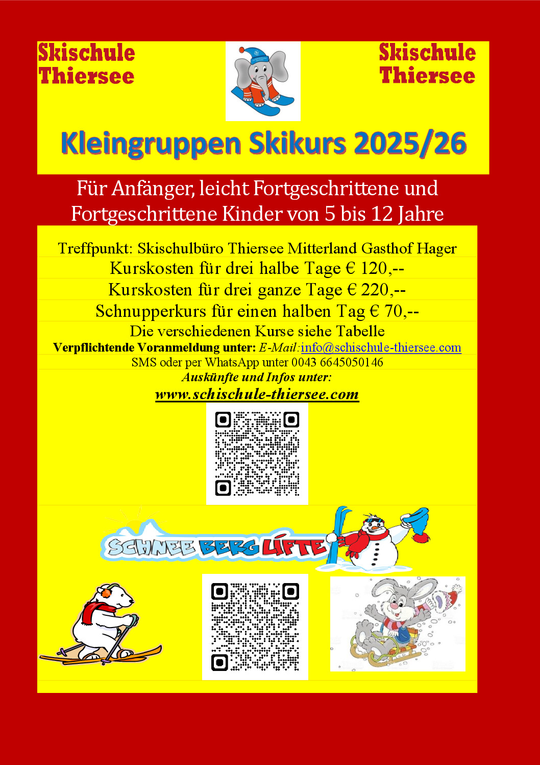 Kinderskikurs Saison 2025 26 Ramen in Farbe